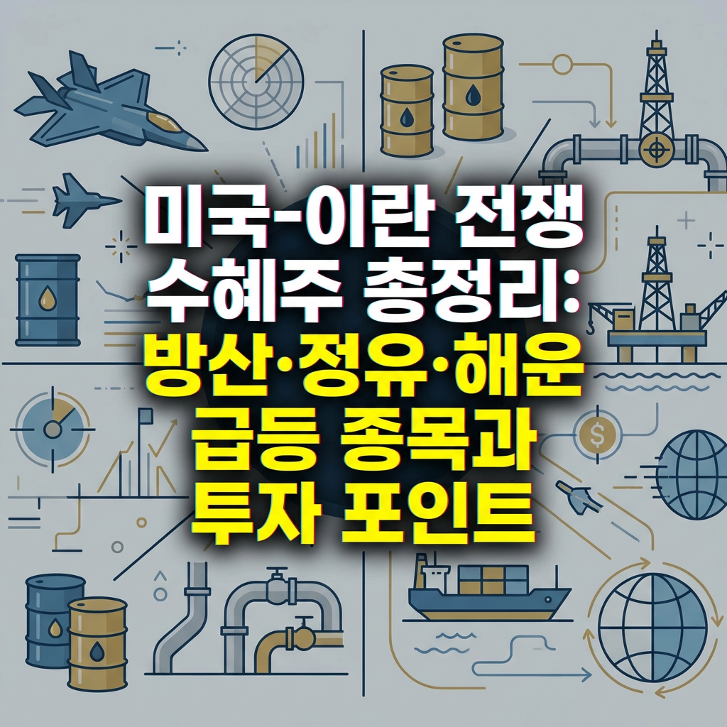 미국-이란 전쟁 수혜주 방산·정유·해운 총정리:급등 종목과 투자 포인트
