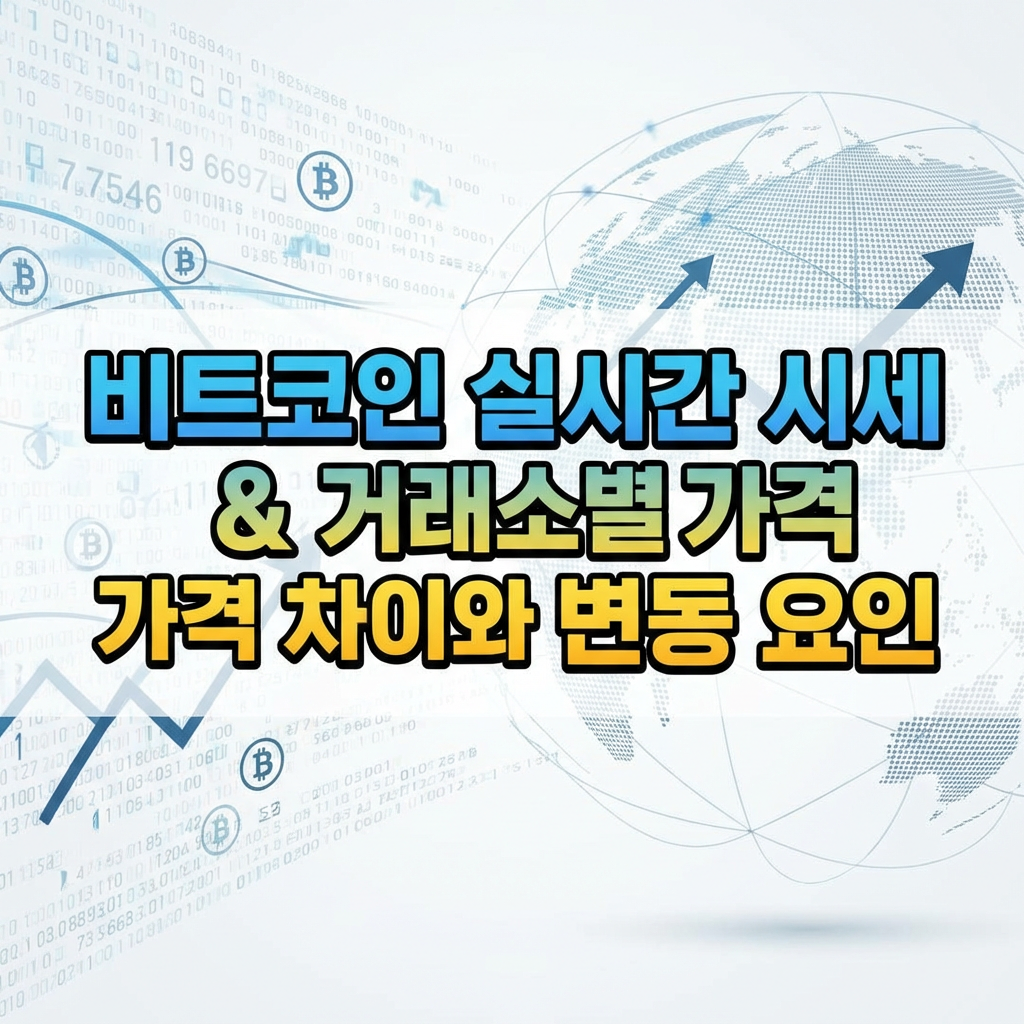 비트코인 실시간 시세 확인법, 국내외 거래소별 가격 차이와 변동 요인