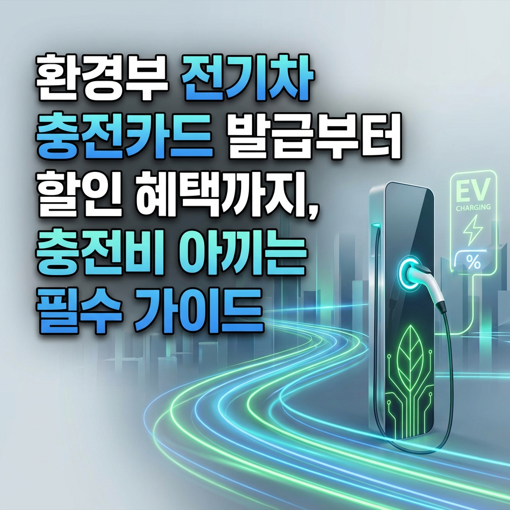 환경부 전기차 충전카드 발급부터 할인 혜택까지, 충전비 아끼는 필수 가이드