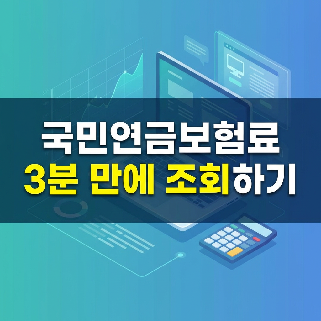 국민연금보험료조회 국민연금공단홈페이지에서 3분 안에 조회하는 방법 썸네일